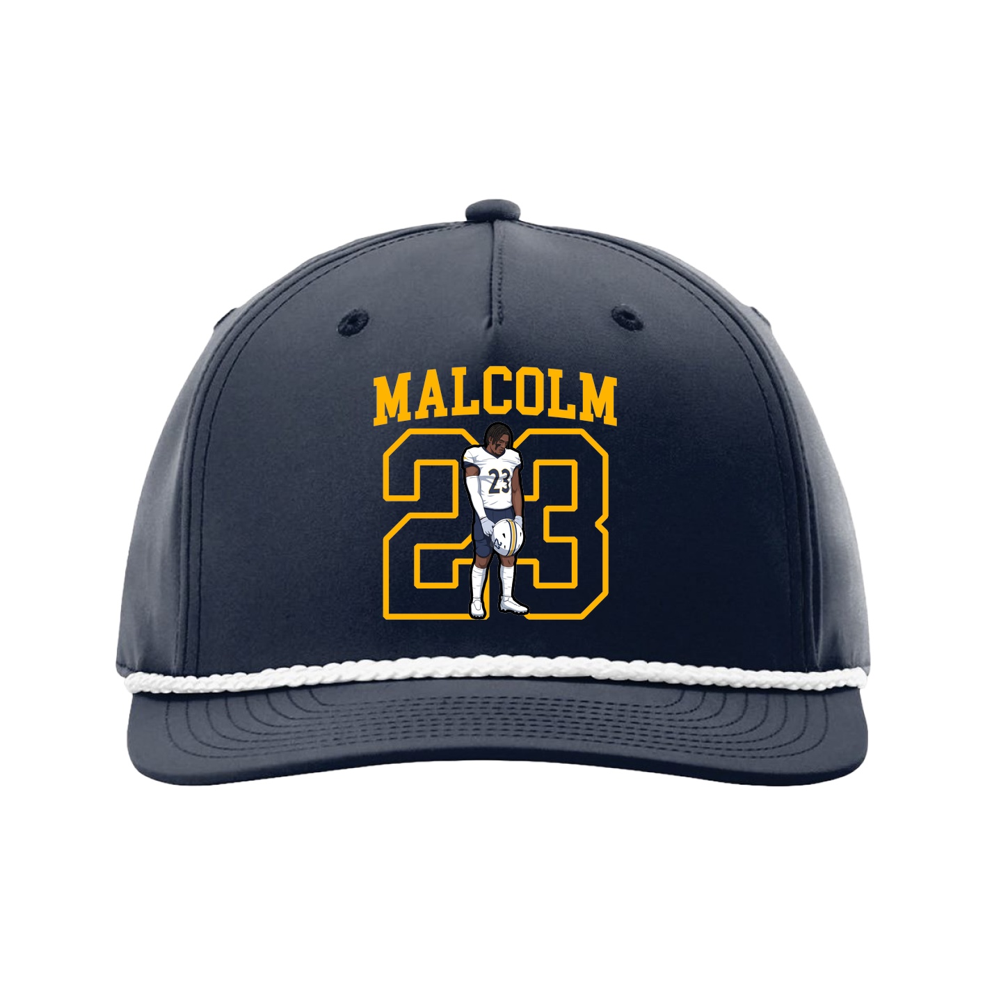 Five-Panel Classic Rope Cap — Shirsey in Navy