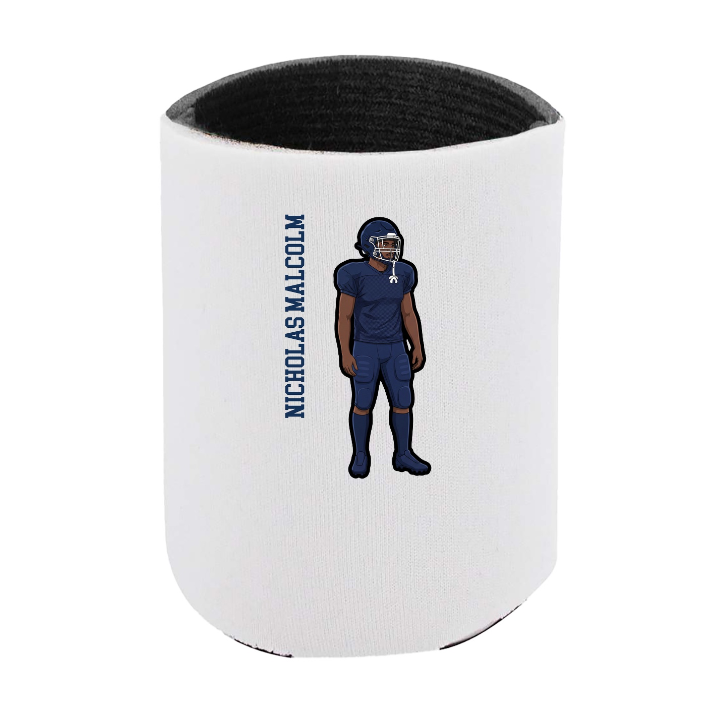 Can Holder — Name Vertical in White