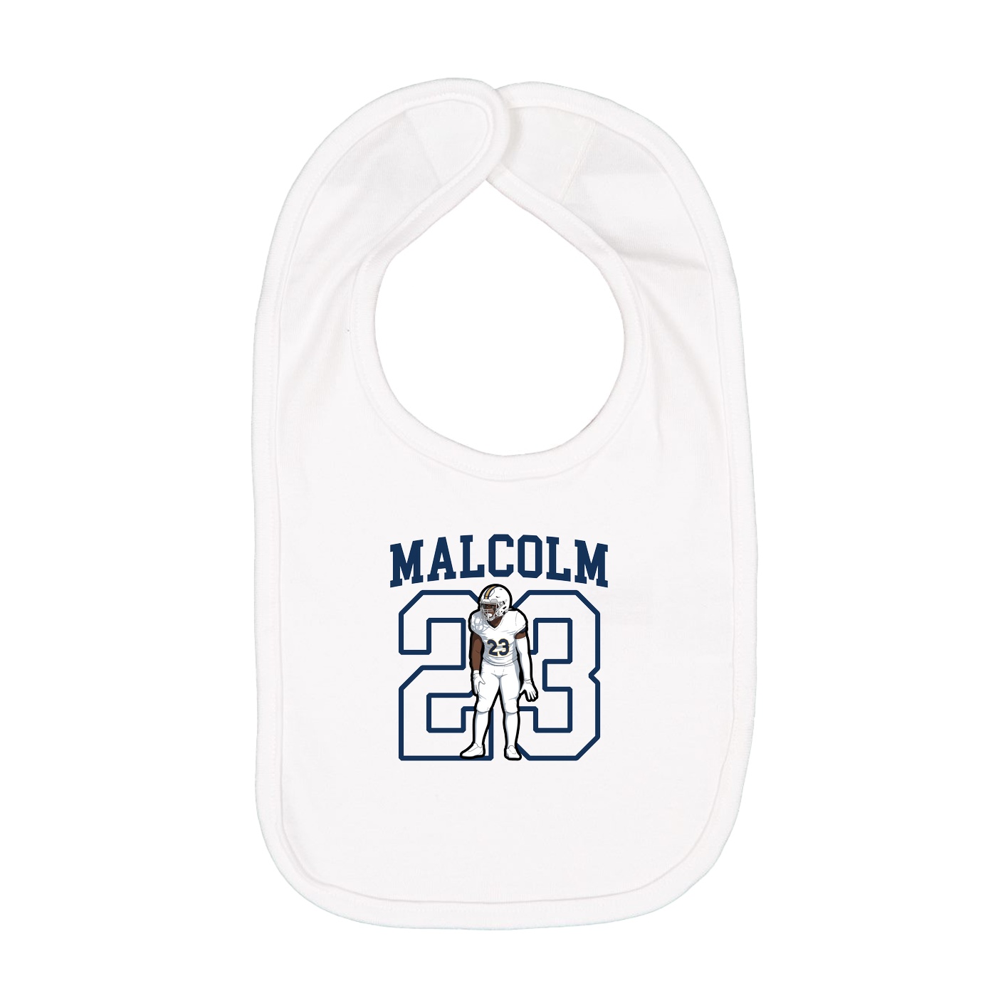 Infant Bib — Shirsey in White