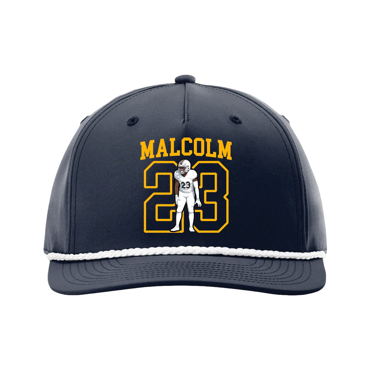 Five-Panel Classic Rope Cap — Shirsey in Navy