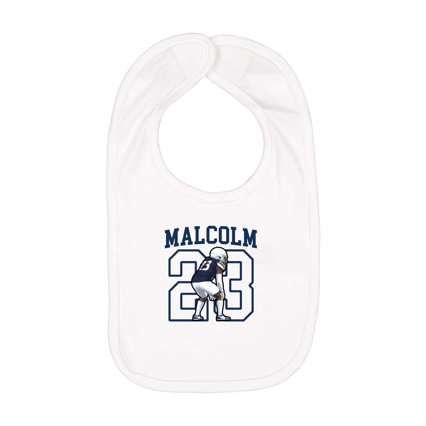 Infant Bib — Shirsey in White