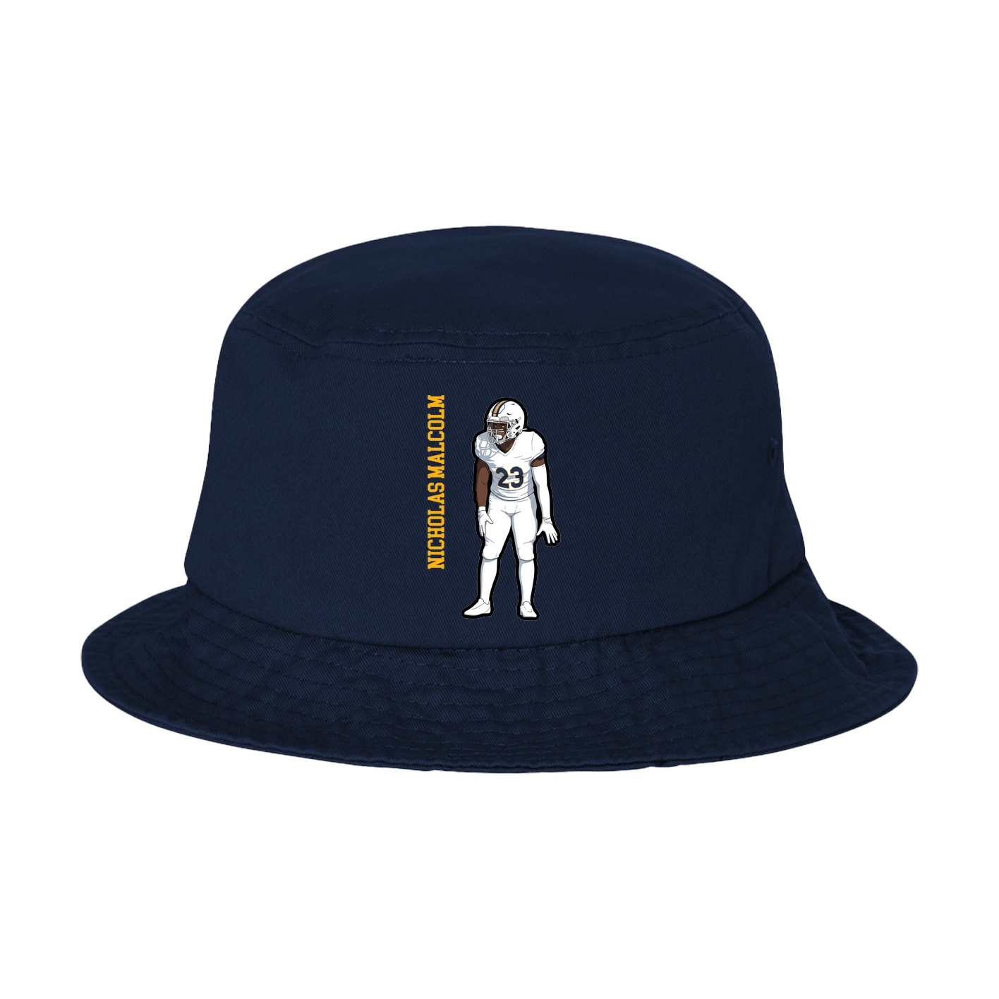 Bucket Cap — Name Vertical in Navy