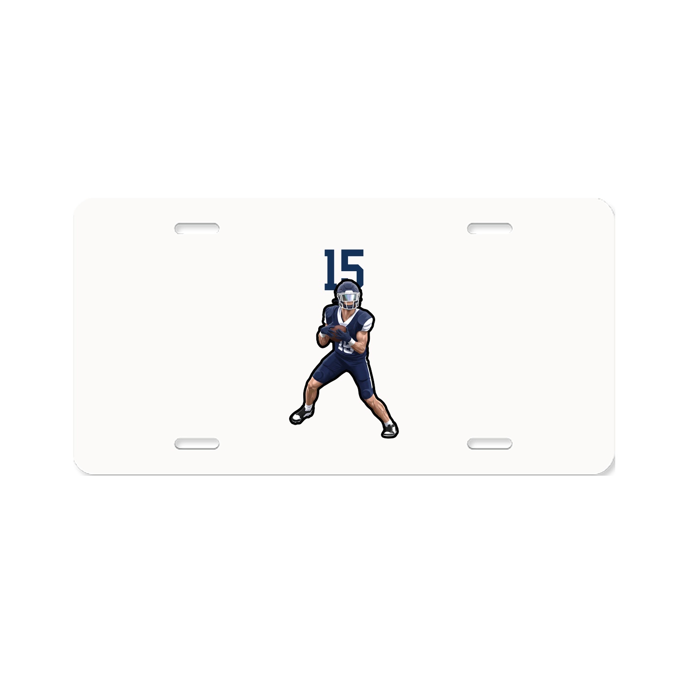 License Plate — Number Top in Classic