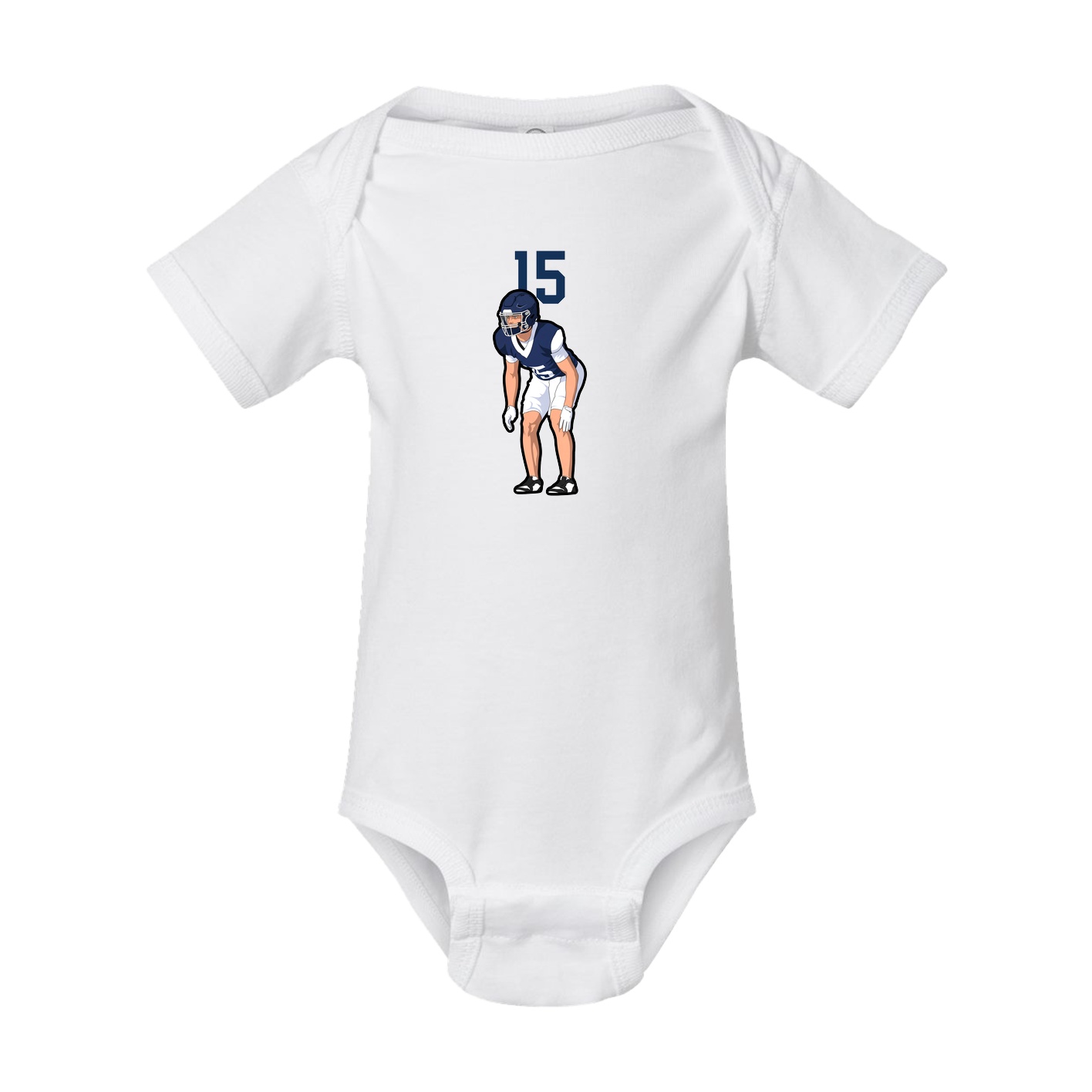 Baby Onesie — Number Top in White