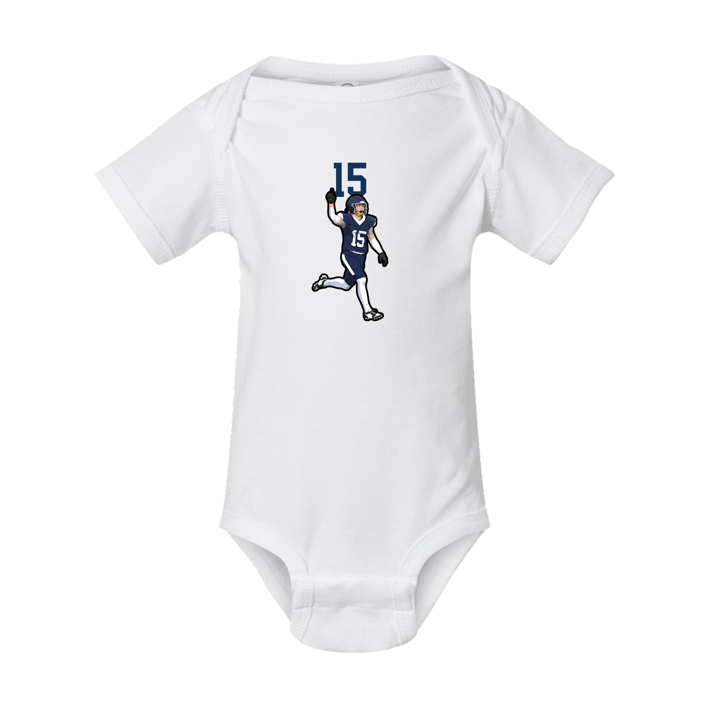 Baby Onesie — Number Top in White