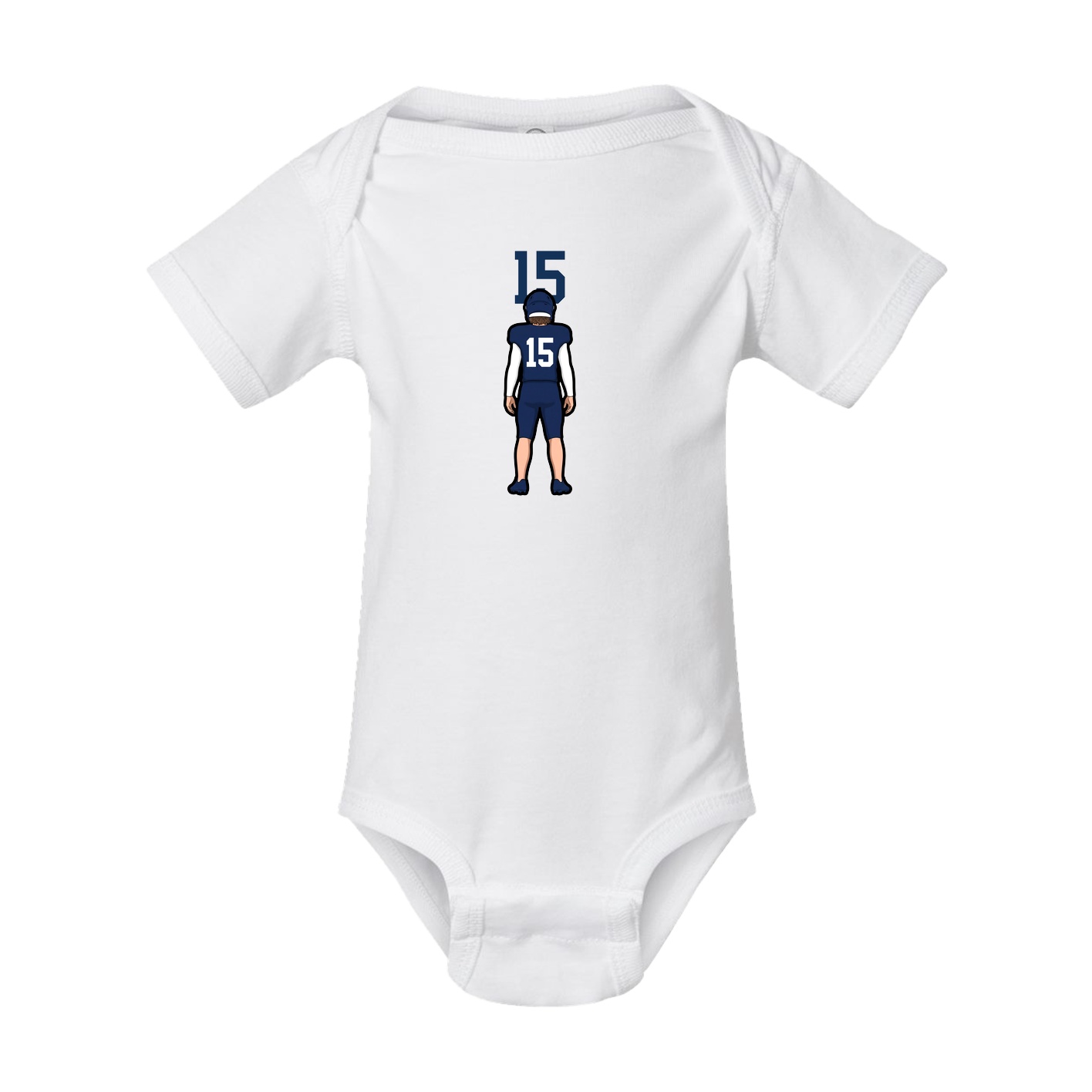 Baby Onesie — Number Top in White