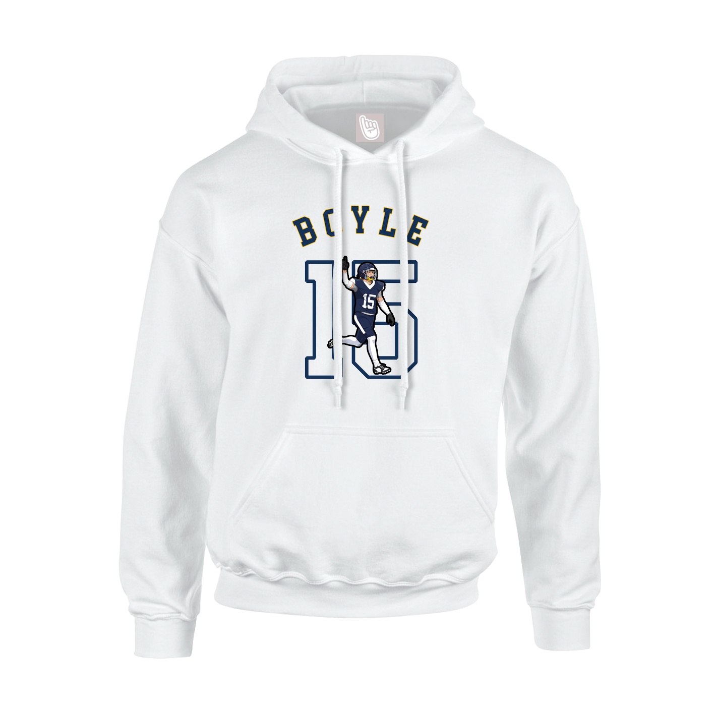 Youth Hoodie — Shirsey Arch in White