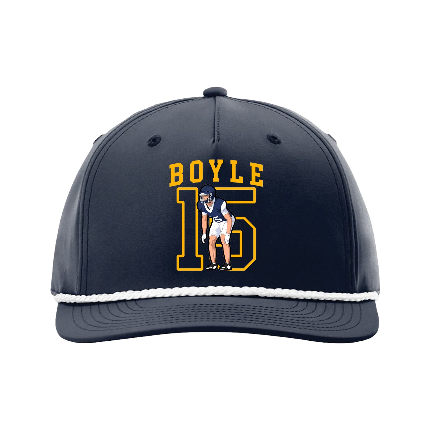 Five-Panel Classic Rope Cap — Shirsey in Navy