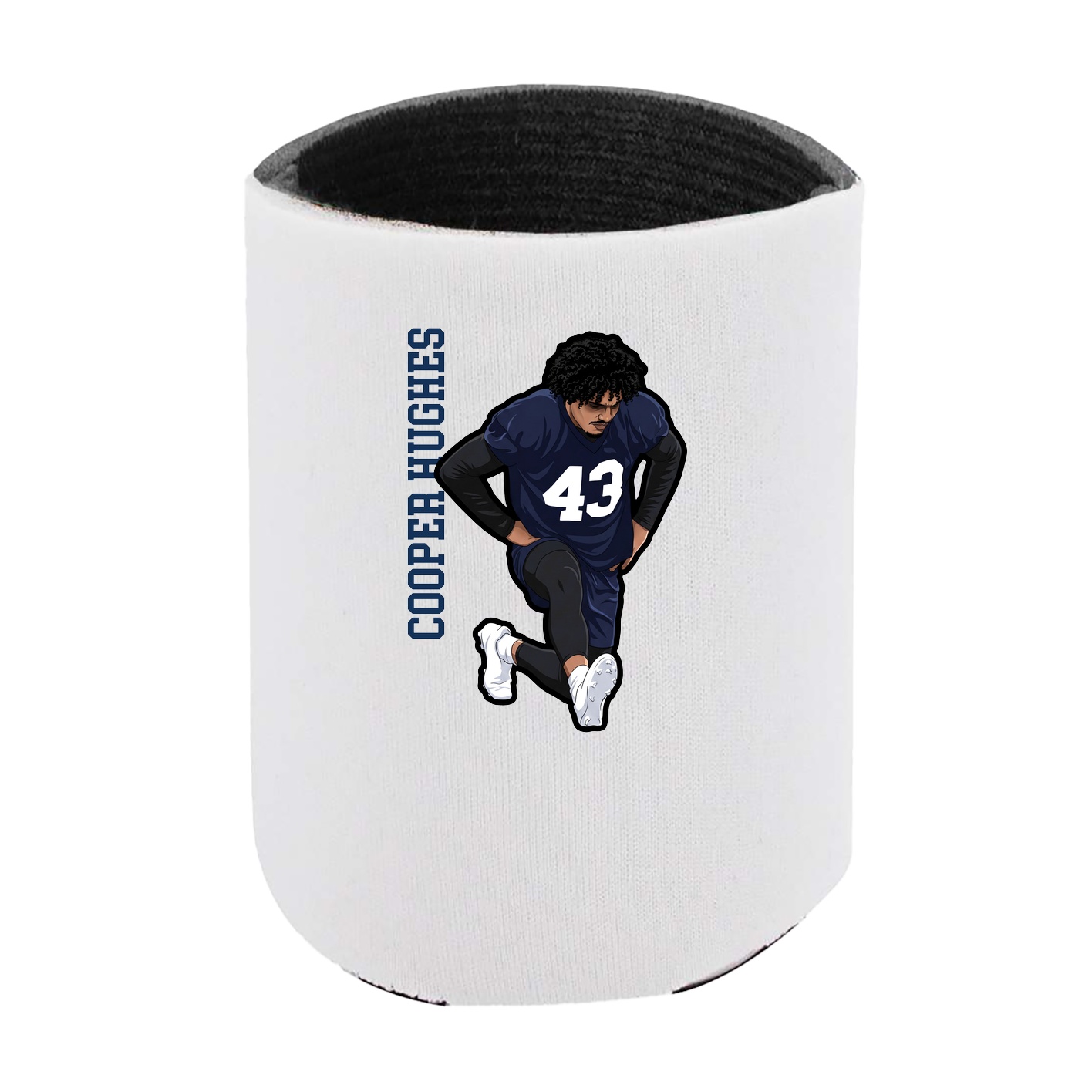 Can Holder — Name Vertical in White