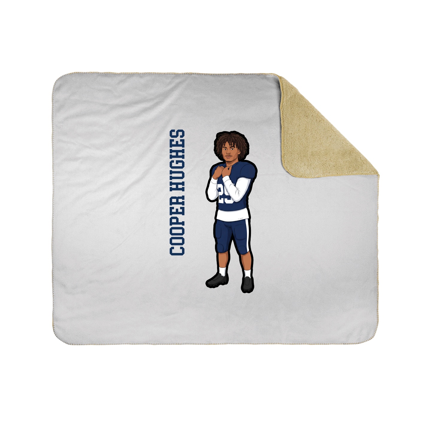 50x60 Sherpa Lined Throw Blanket