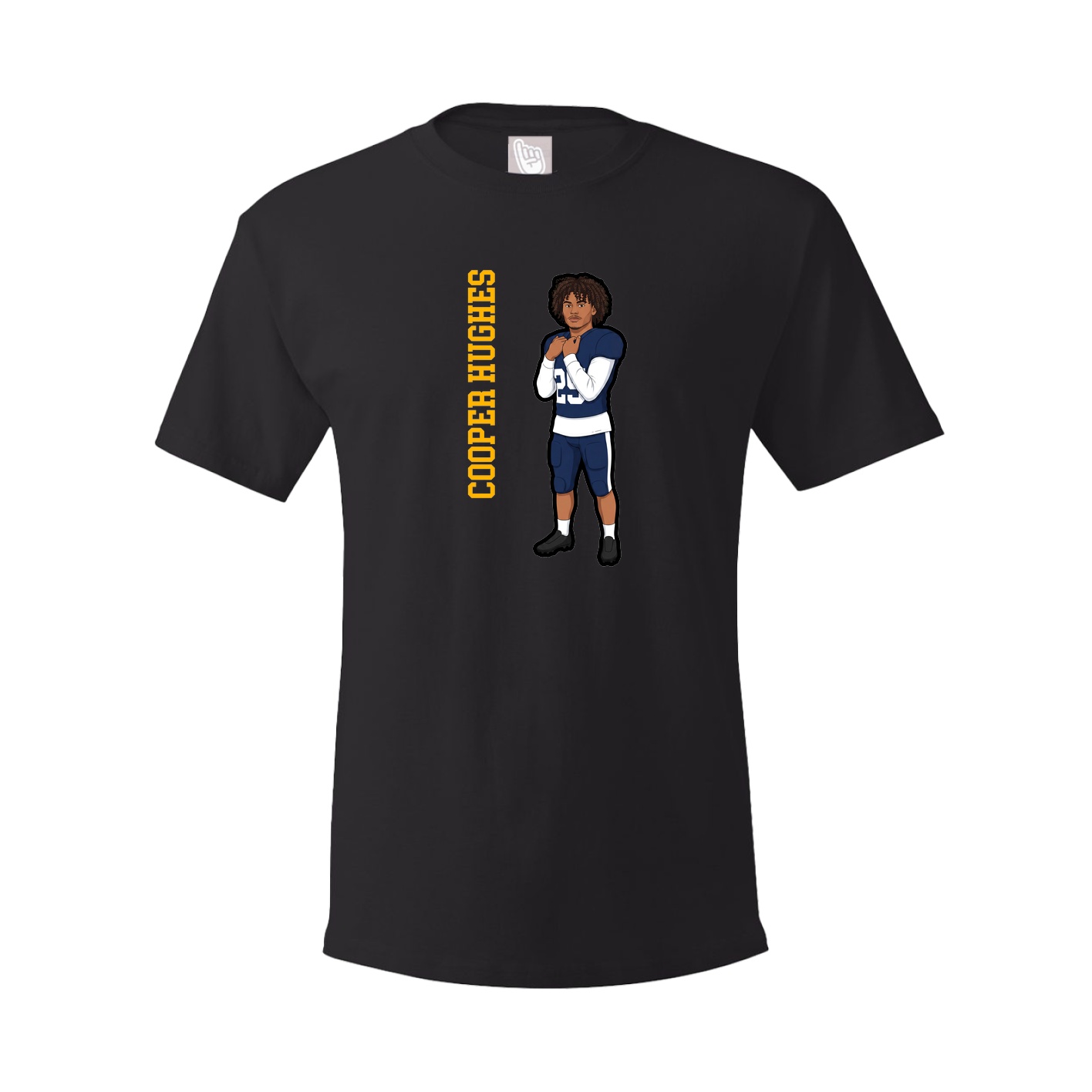 Tee — Name Vertical in Black