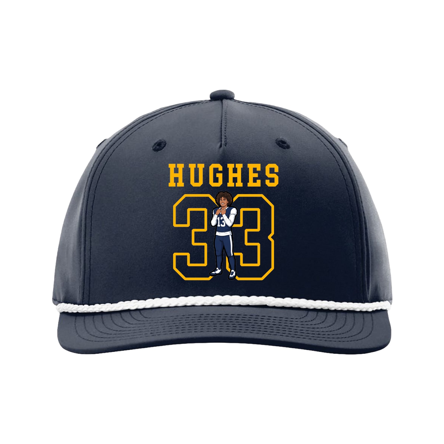 Five-Panel Classic Rope Cap — Shirsey in Navy