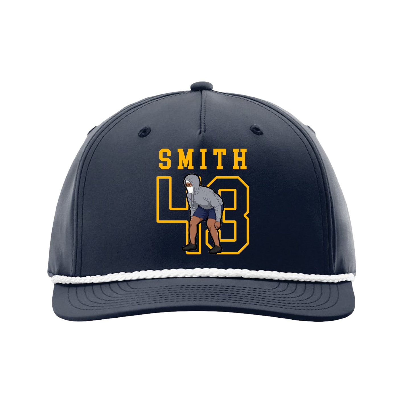 Five-Panel Classic Rope Cap — Shirsey in Navy