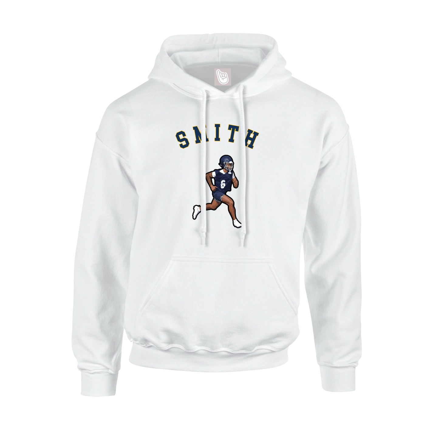Youth Hoodie — Shirsey Arch in White