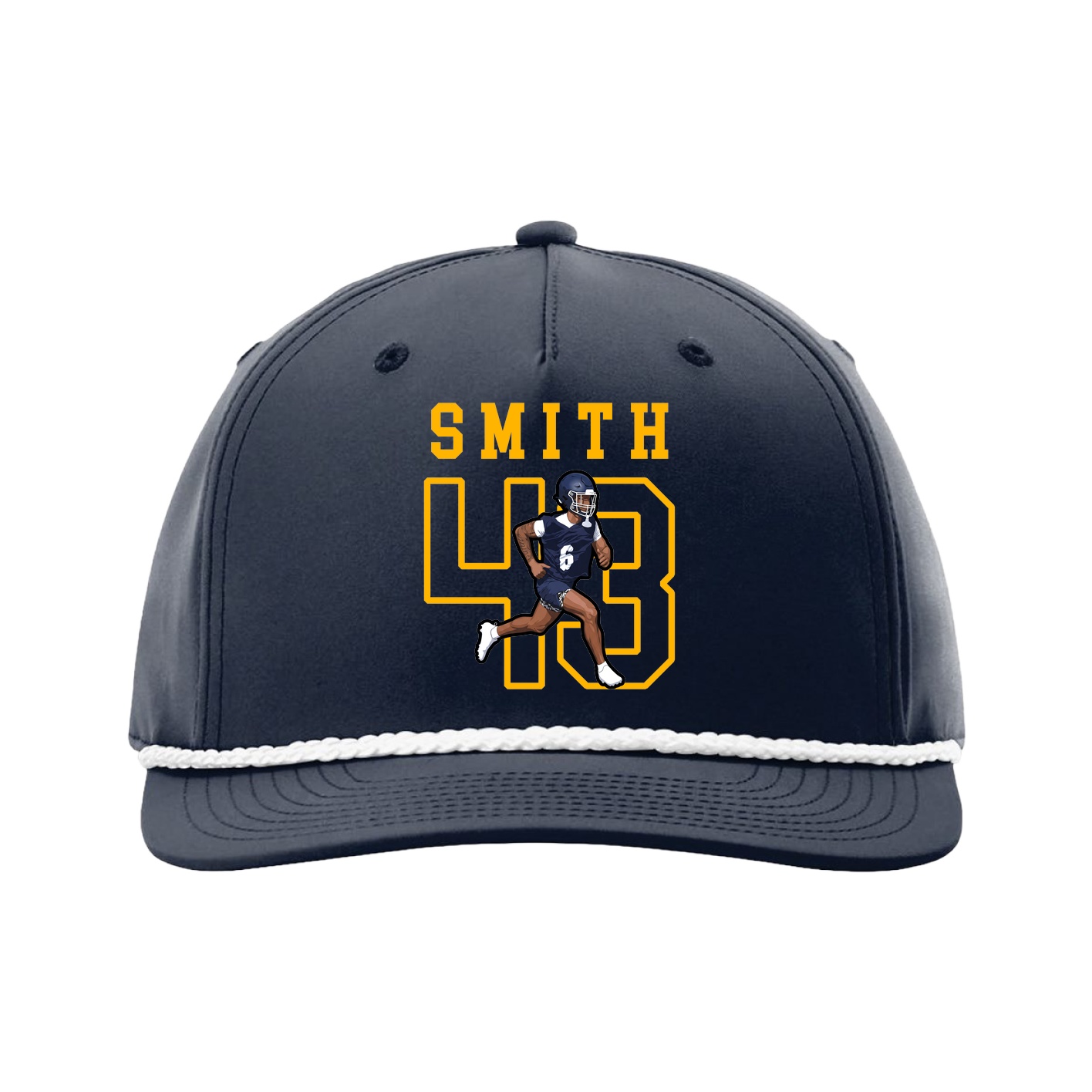 Five-Panel Classic Rope Cap — Shirsey in Navy