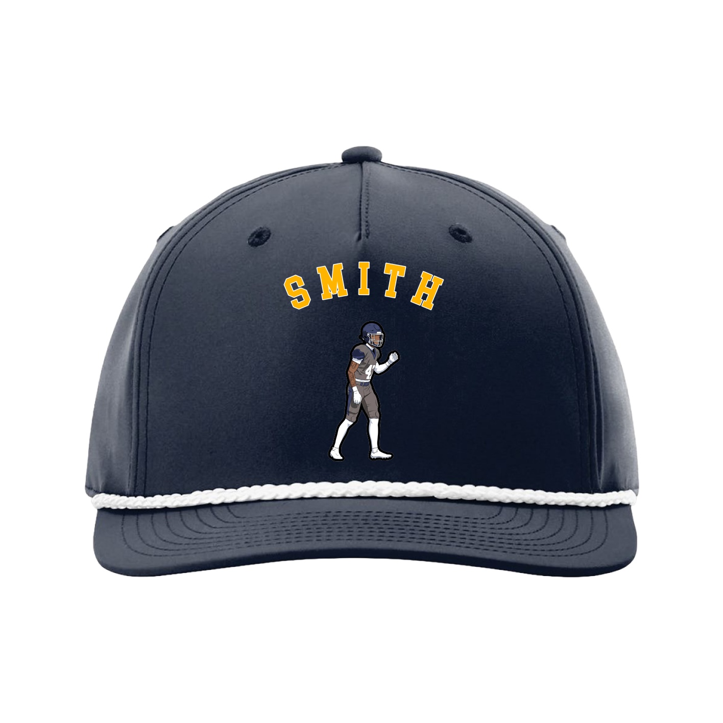 Five-Panel Classic Rope Cap — Shirsey Arch in Navy