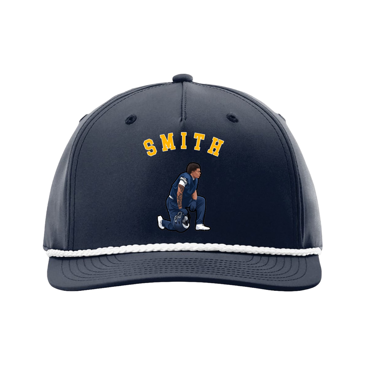 Five-Panel Classic Rope Cap — Shirsey Arch in Navy