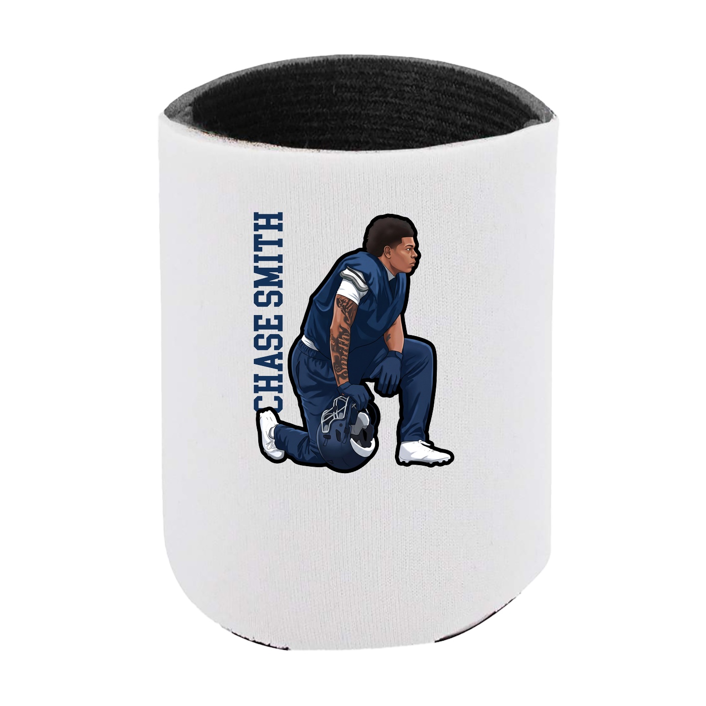 Can Holder — Name Vertical in White