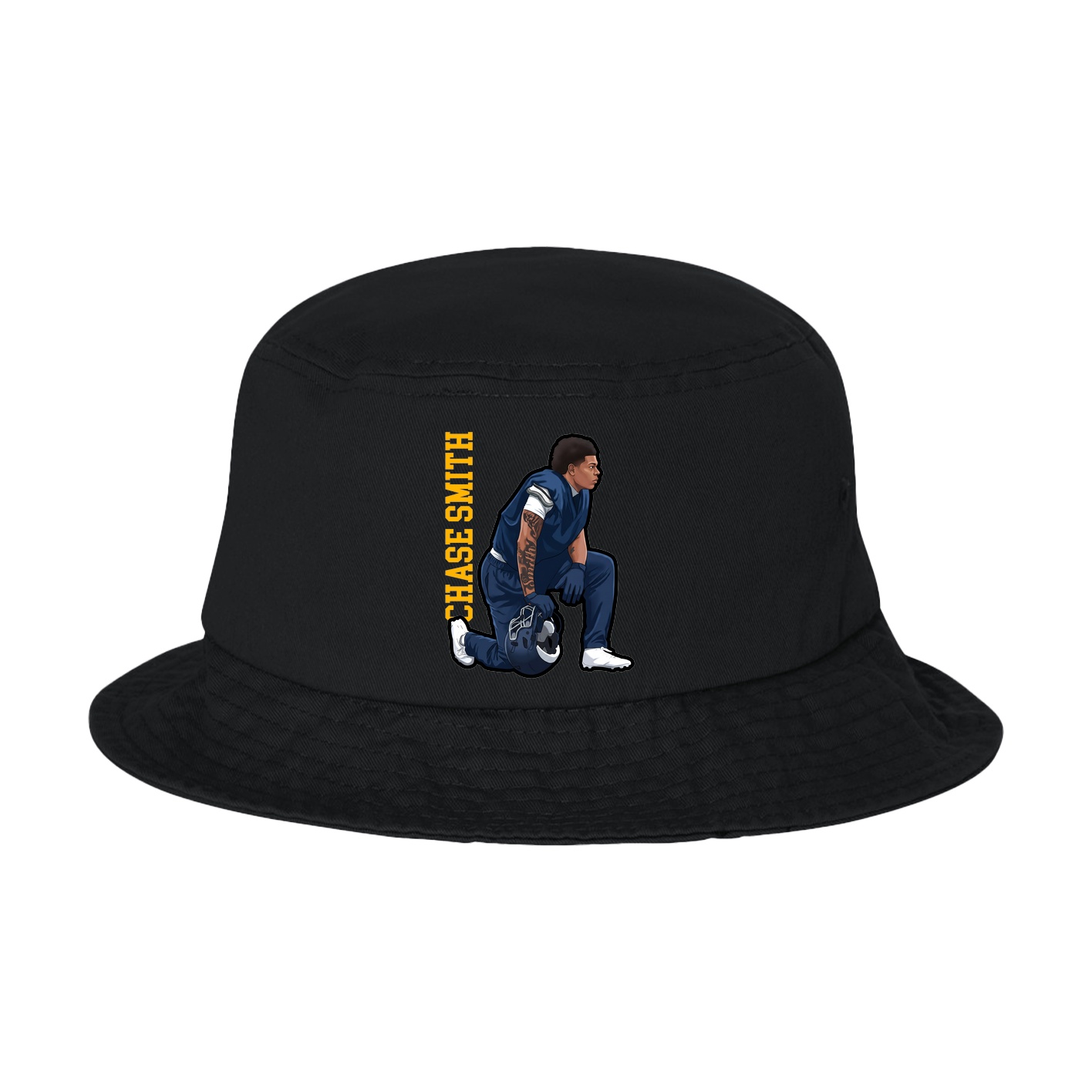 Bucket Cap — Name Vertical in Black
