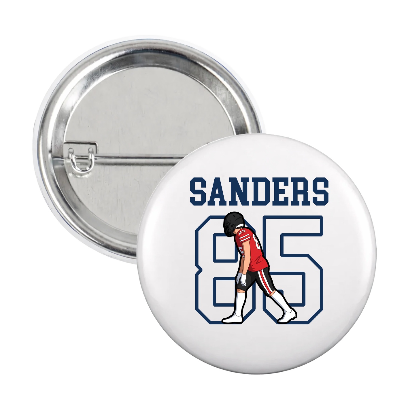 Game Day Button — Shirsey in White