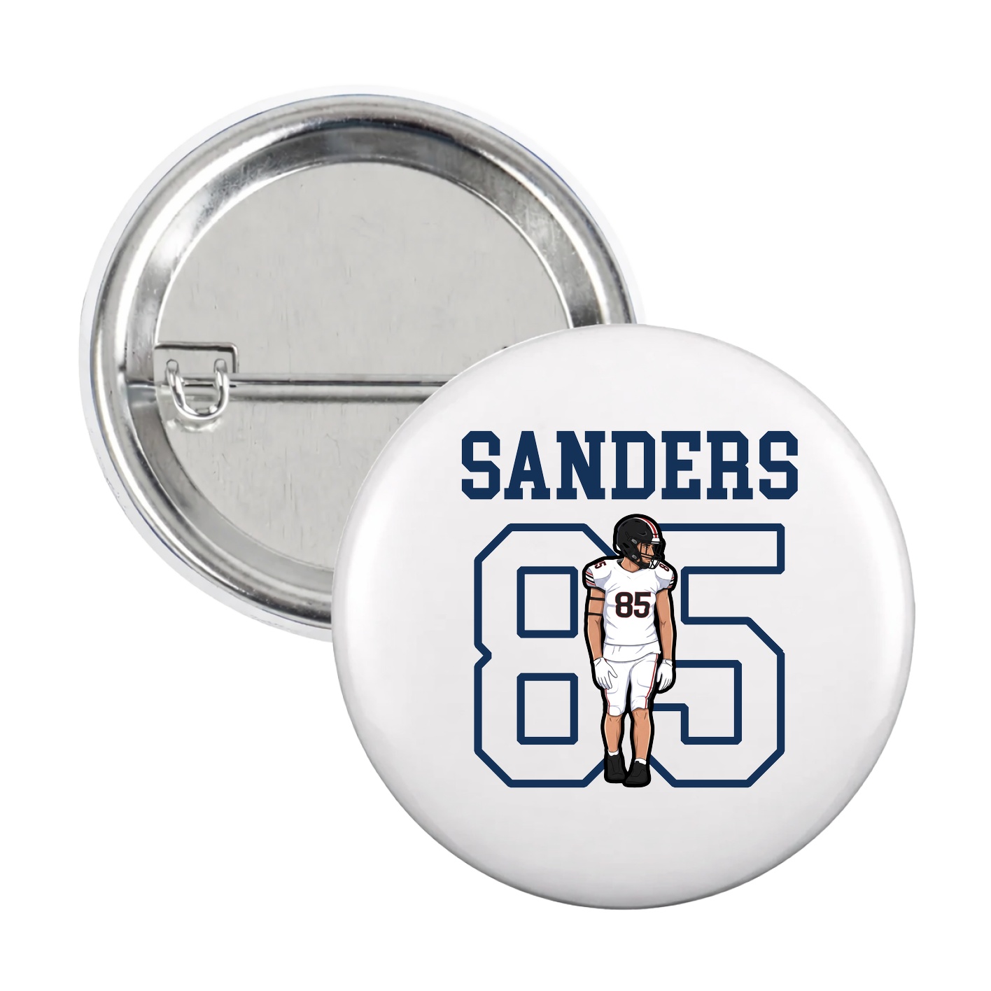 Game Day Button — Shirsey in White