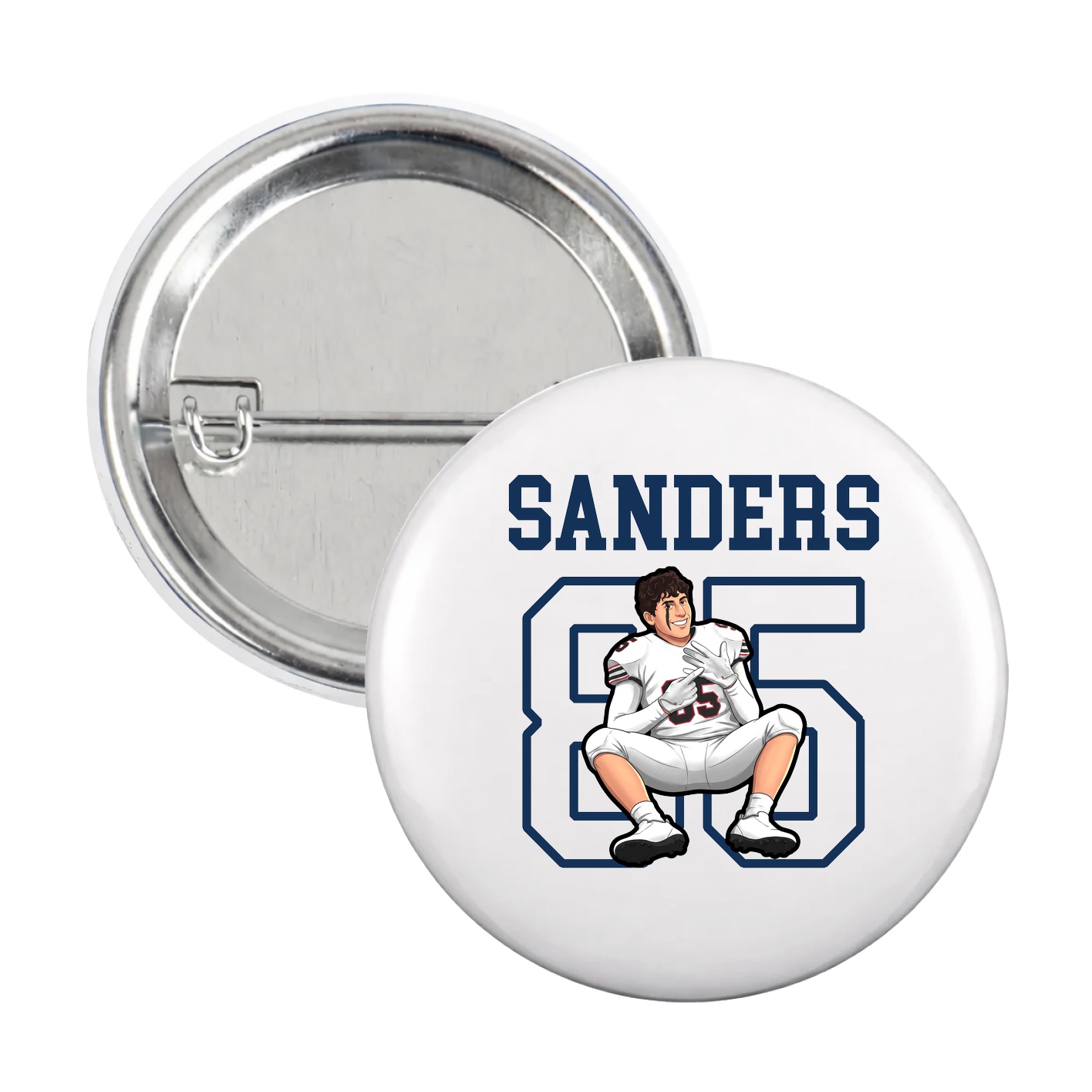 Game Day Button — Shirsey in White