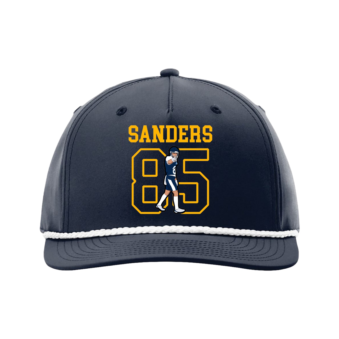 Five-Panel Classic Rope Cap — Shirsey in Navy