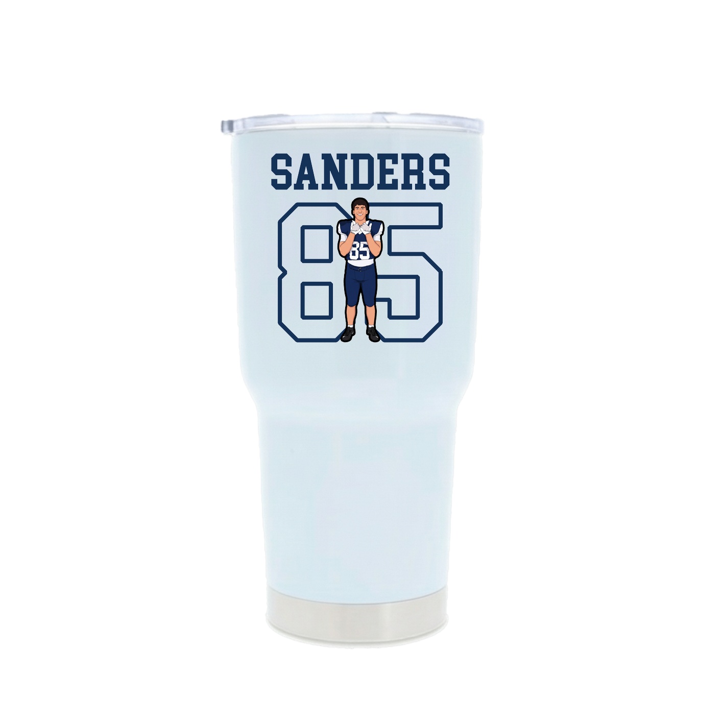 30oz Stainless Steel Tumbler — Shirsey in White
