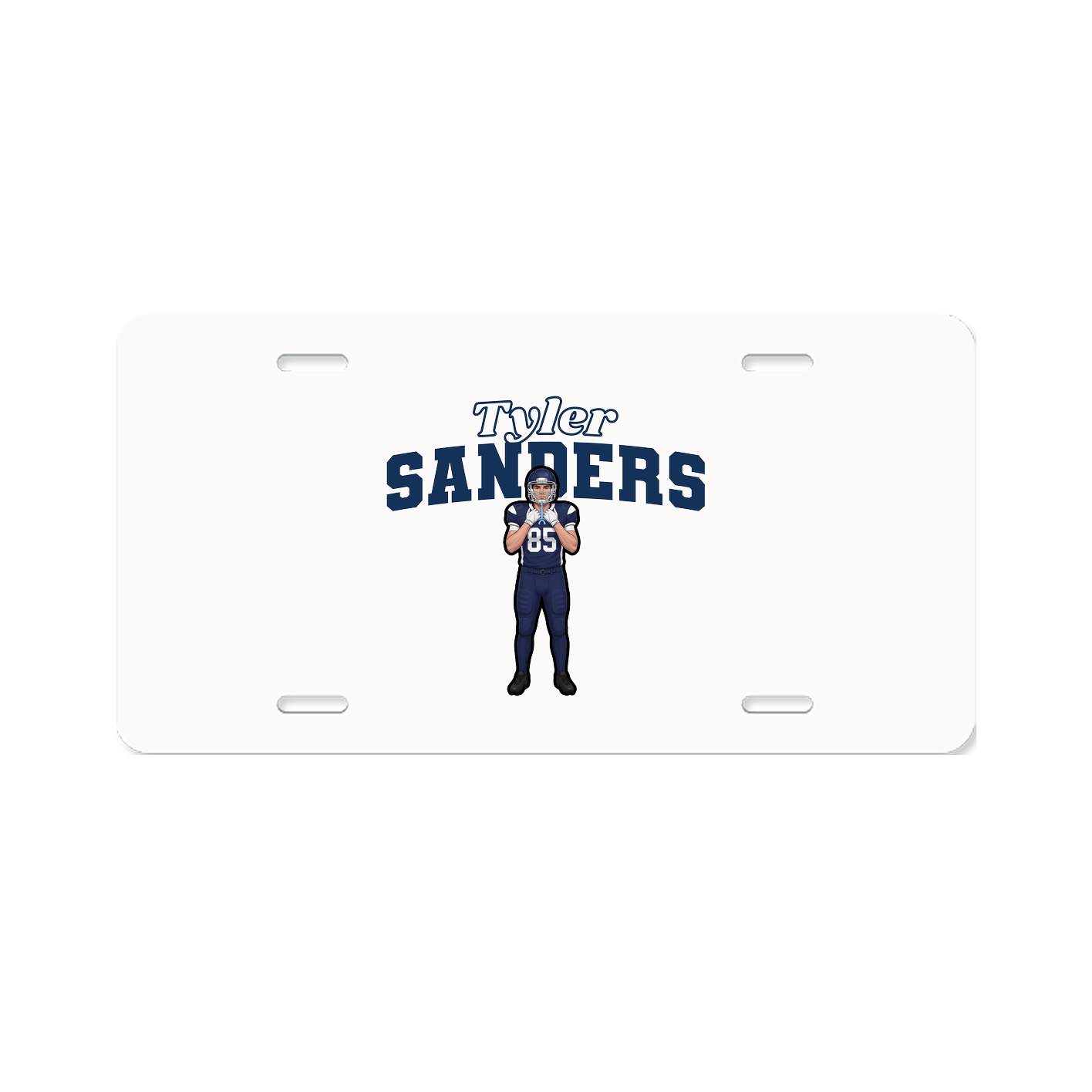License Plate — Name Arch in Classic
