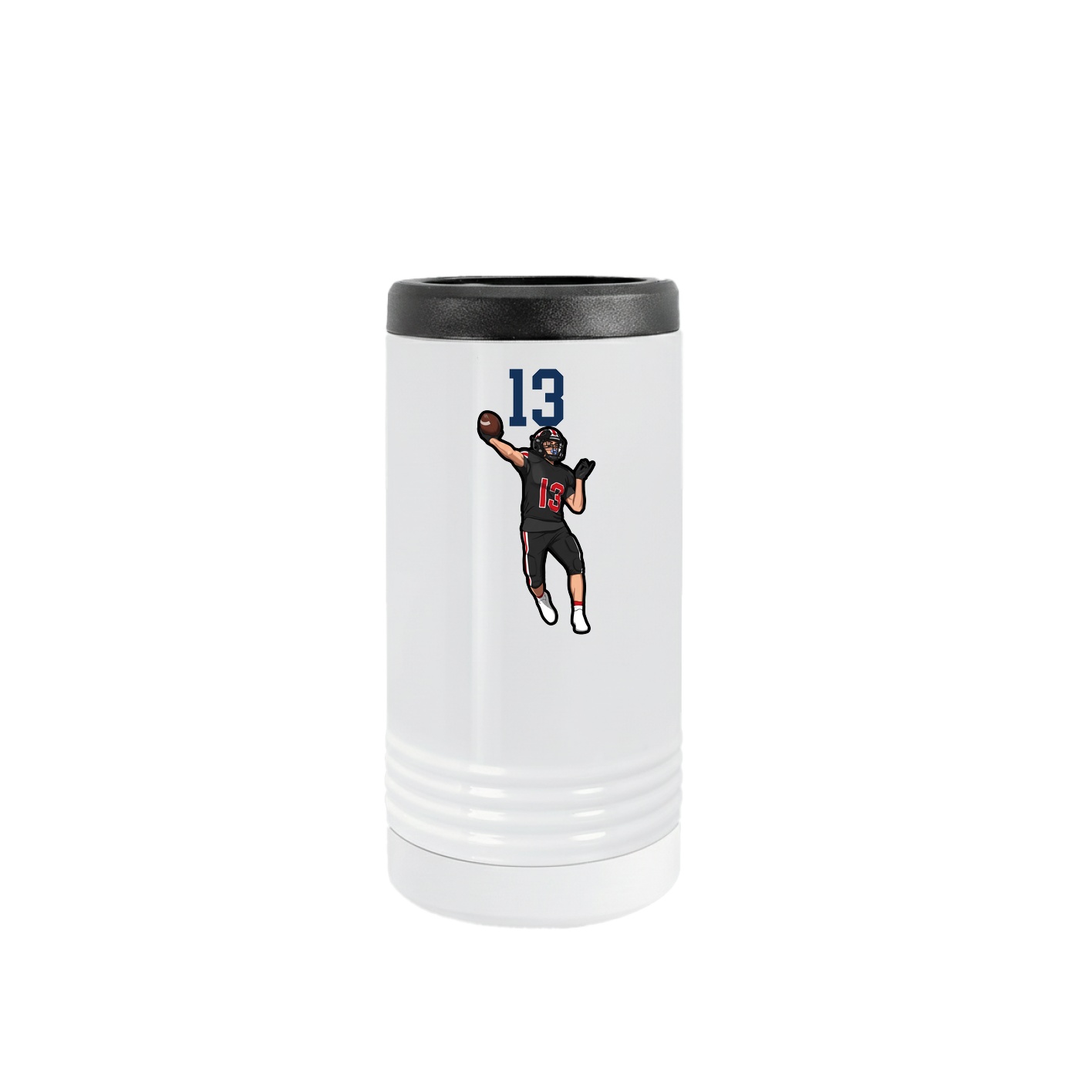 Slim Beverage Holder — Number Top in White