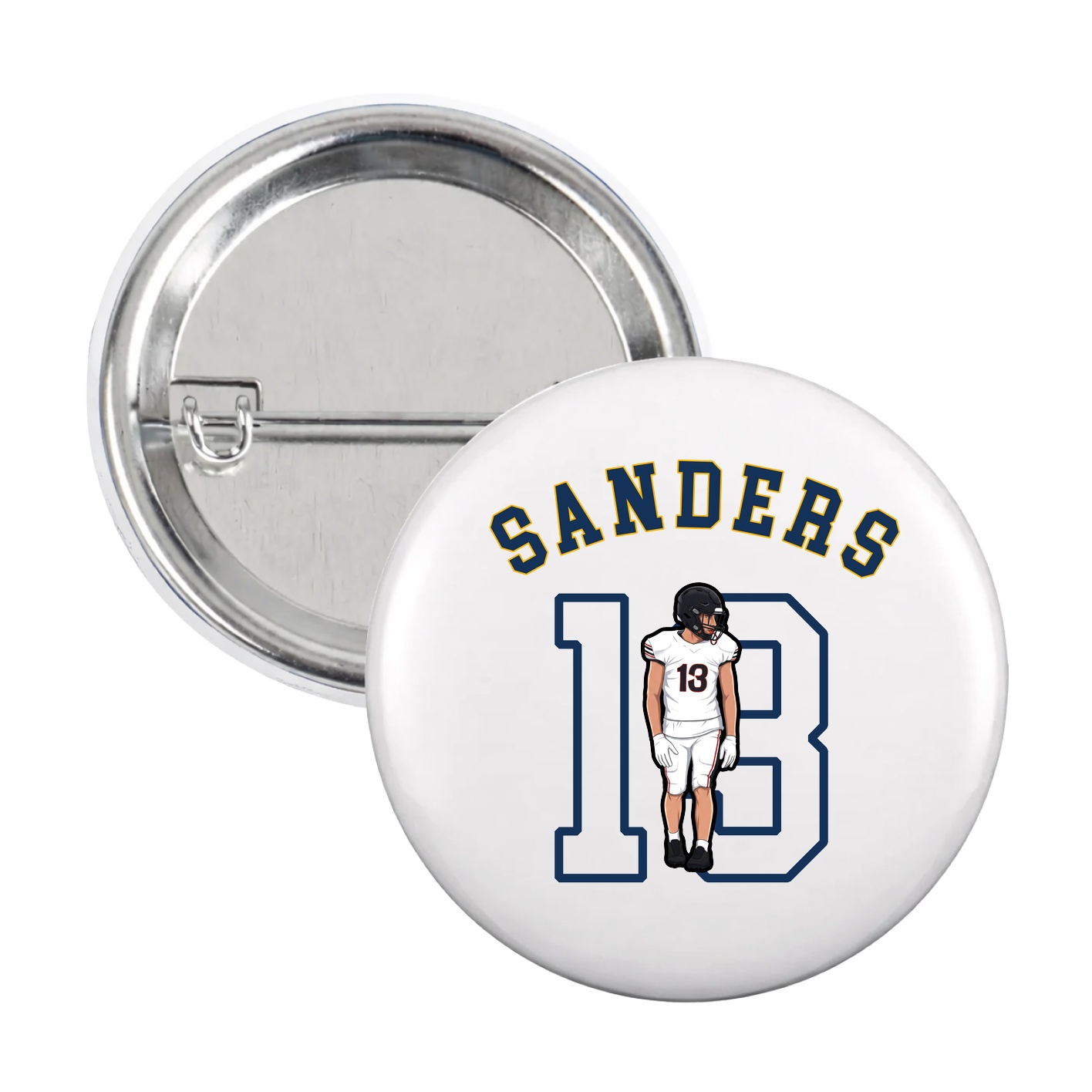 Game Day Button — Shirsey Arch in White