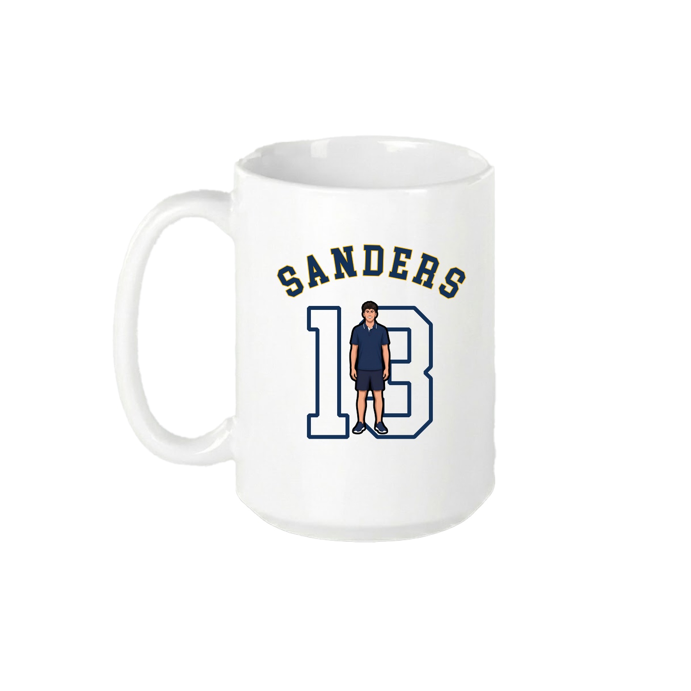 15oz Coffee Mug — Shirsey Arch in White