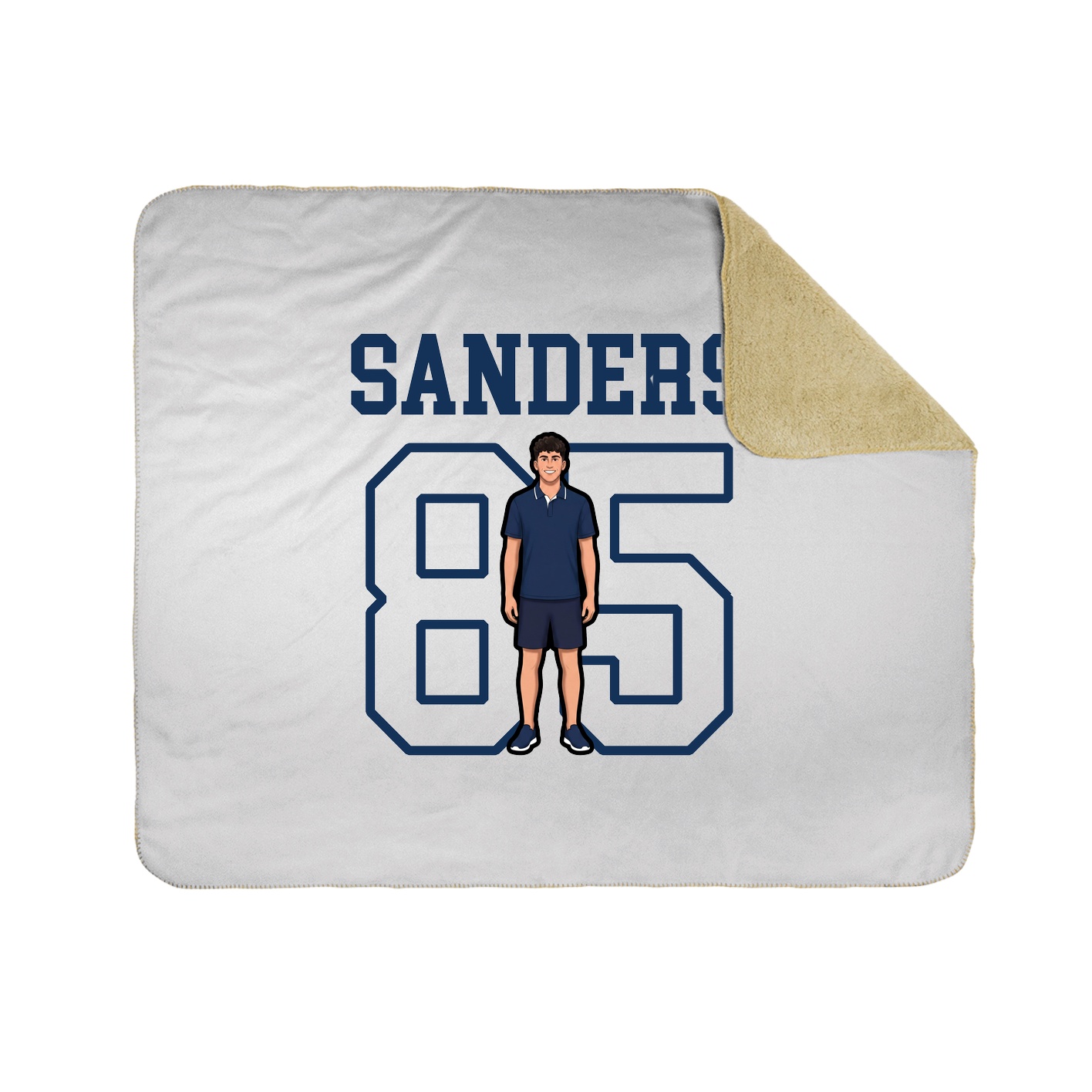 Throw Blanket — Shirsey in White