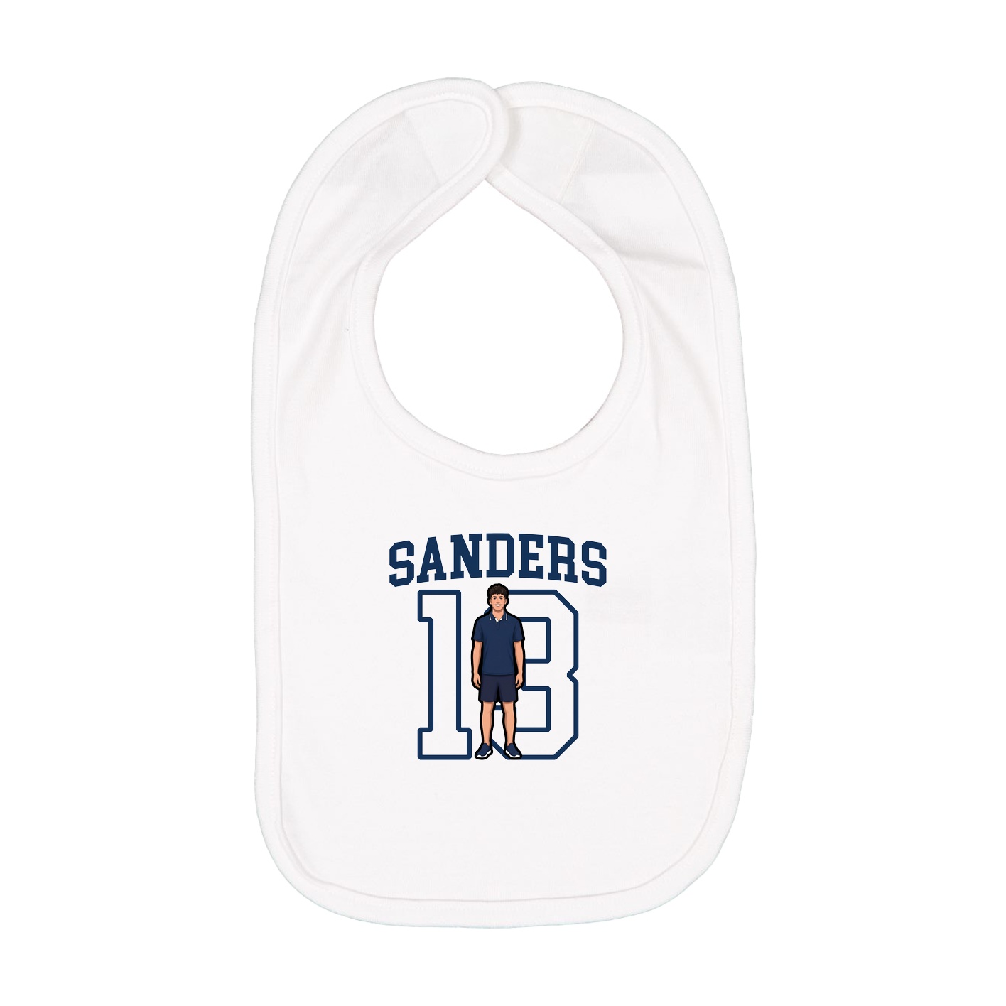 Infant Bib — Shirsey in White
