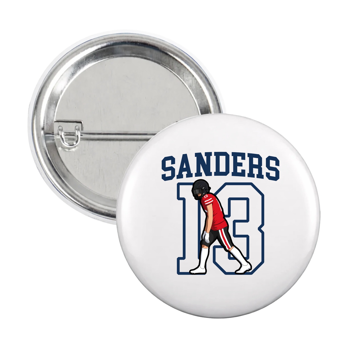 Game Day Button — Shirsey in White