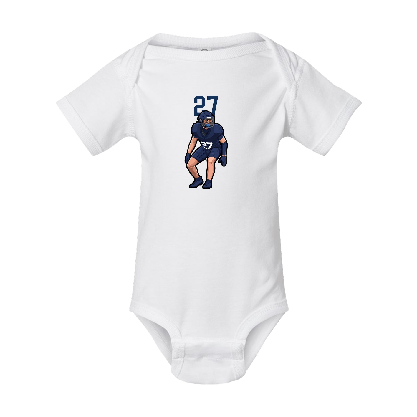 Baby Onesie — Number Top in White