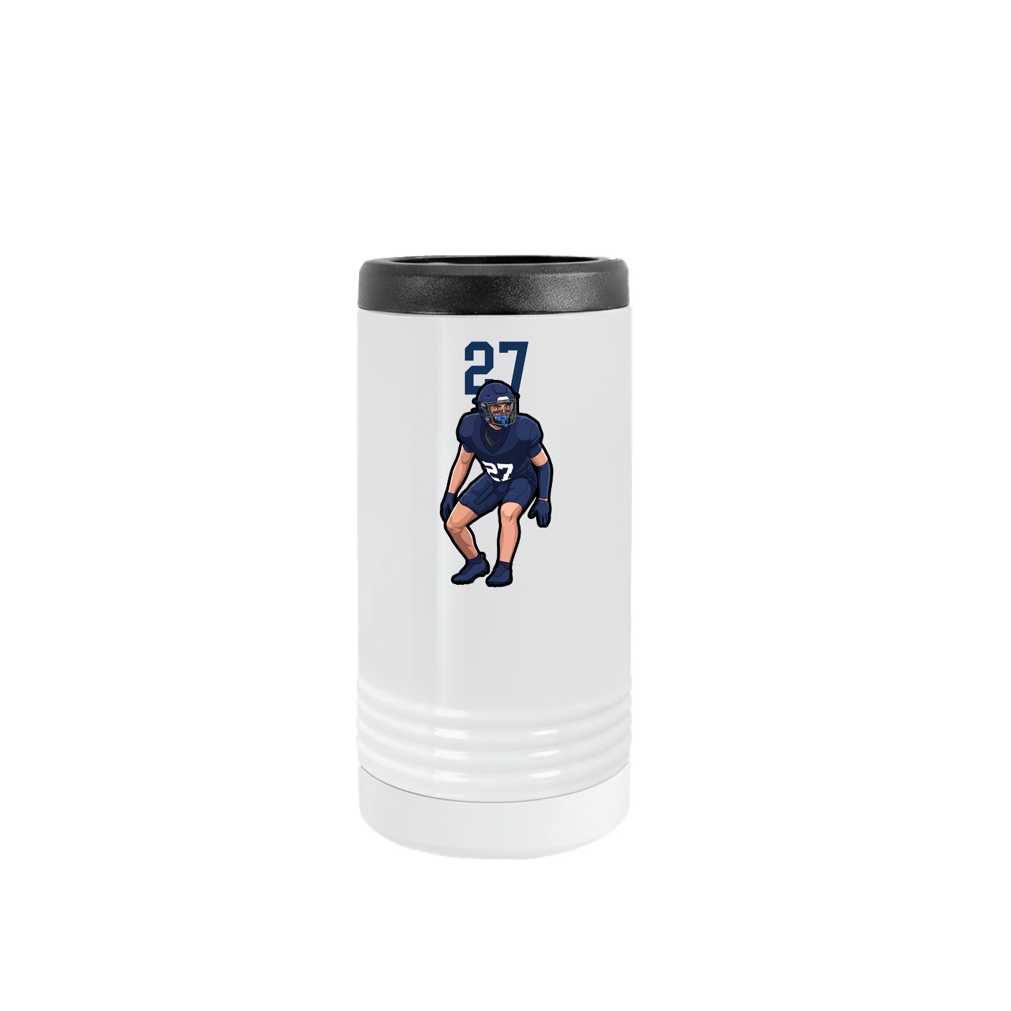 Slim Beverage Holder — Number Top in White