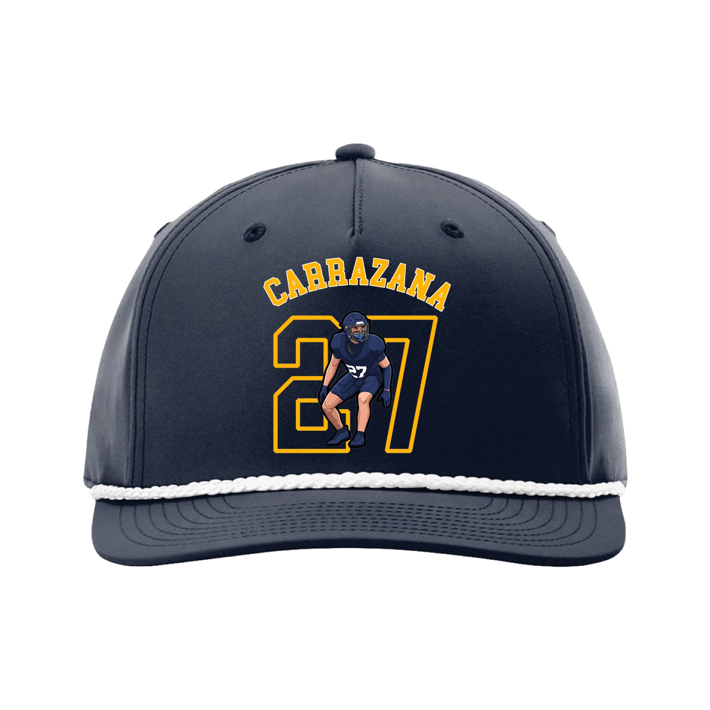 Five-Panel Classic Rope Cap — Shirsey Arch in Navy