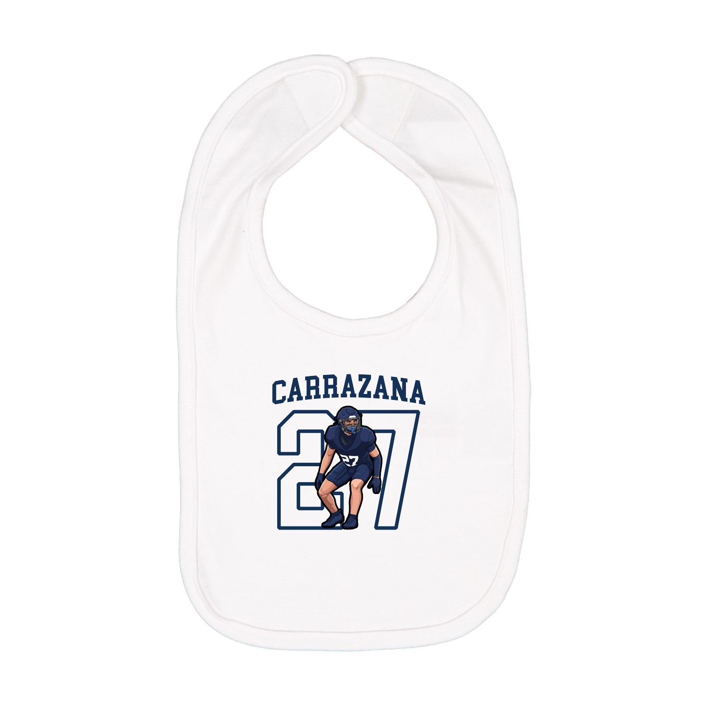 Infant Bib — Shirsey in White
