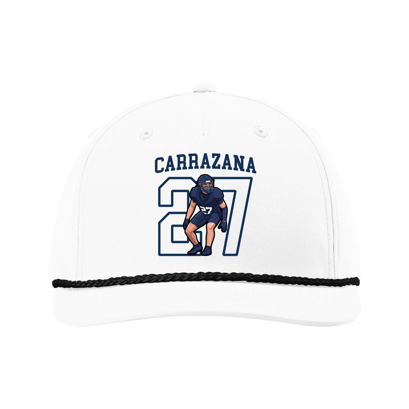 Five-Panel Classic Rope Cap — Shirsey in White