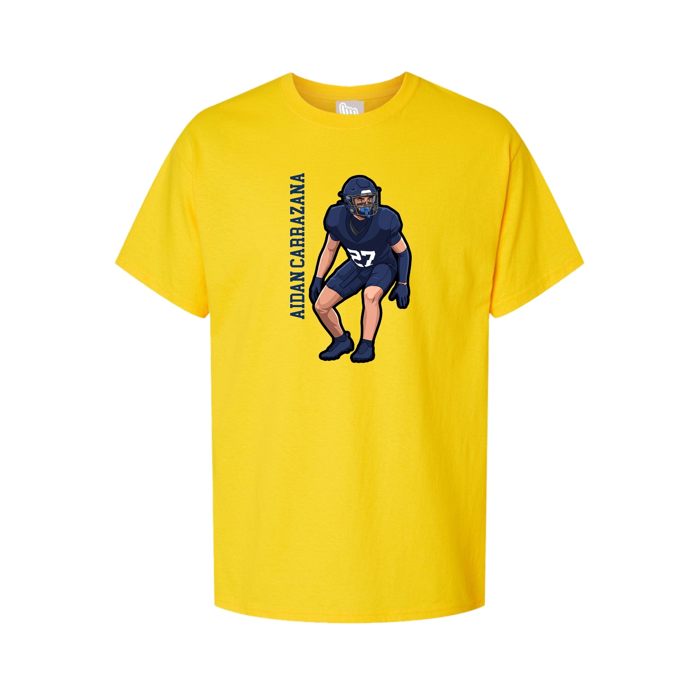 Tee — Name Vertical in Gold