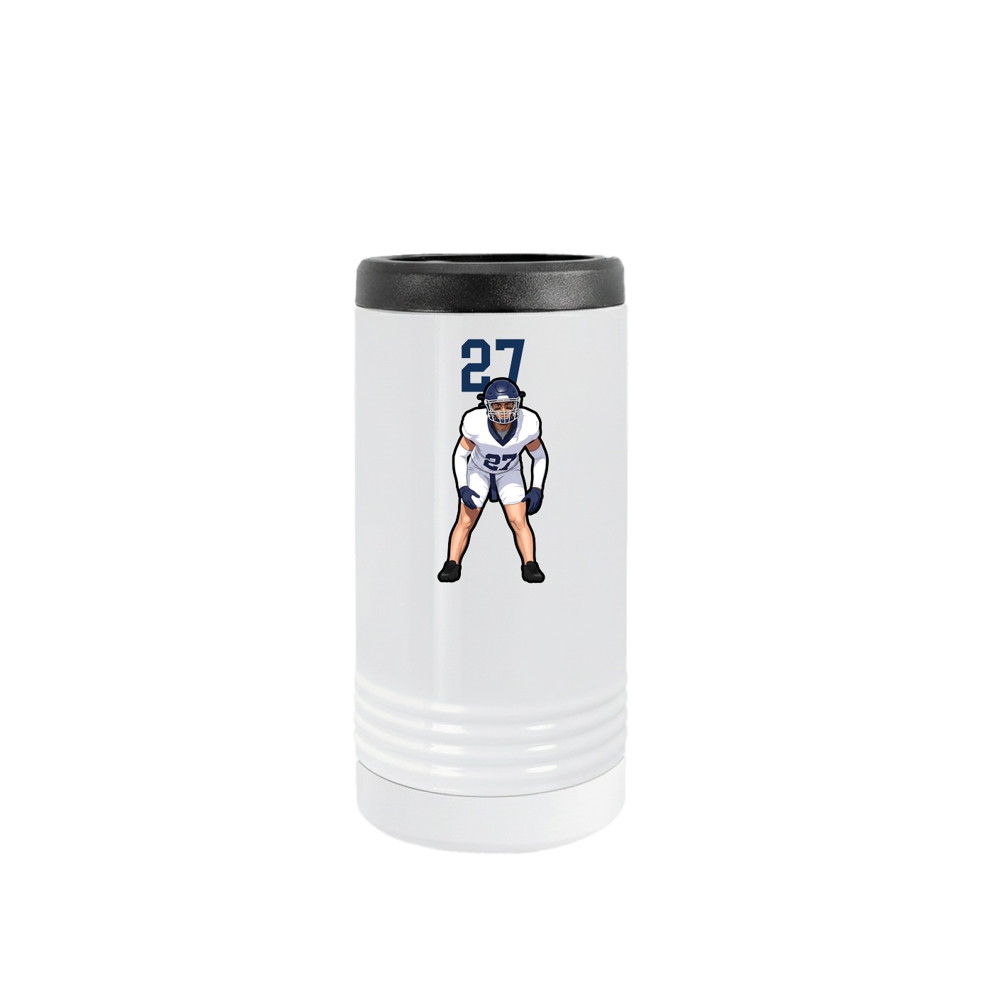 Slim Beverage Holder — Number Top in White
