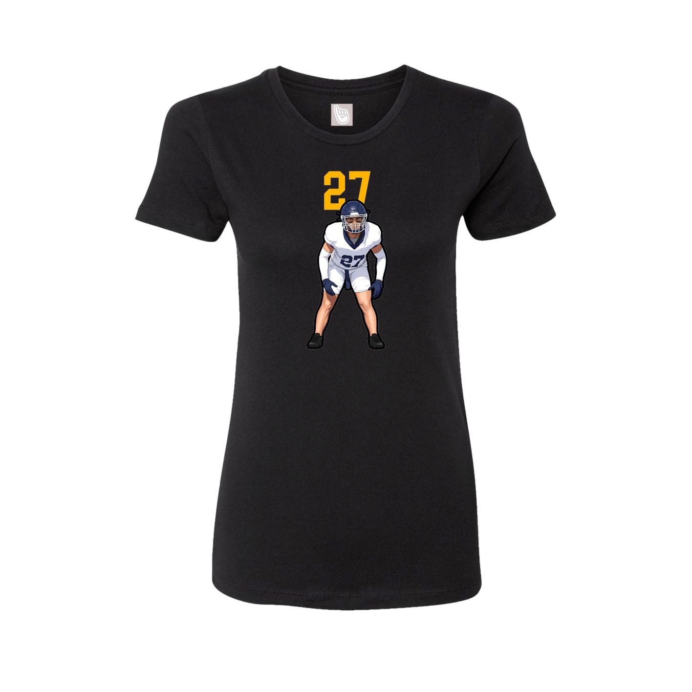 Womens Tee — Number Top in Black
