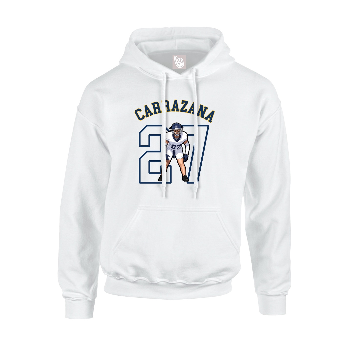 Youth Hoodie — Shirsey Arch in White