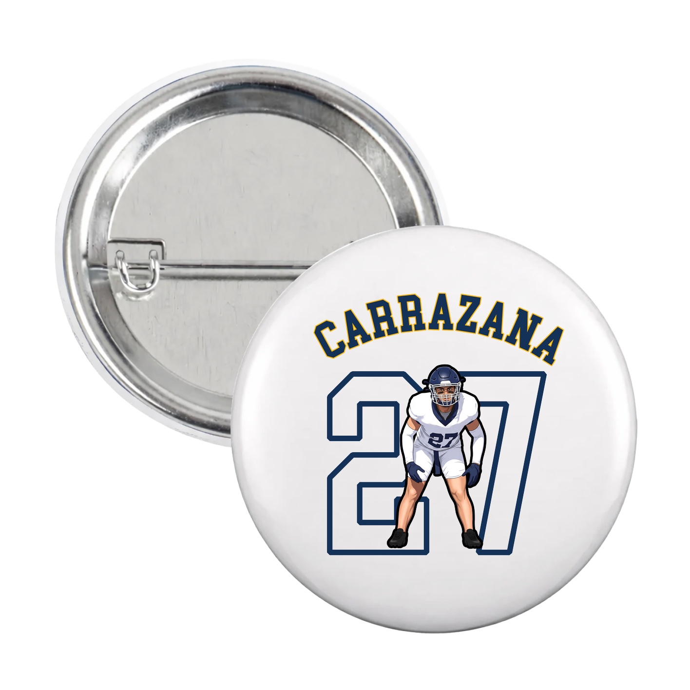 Game Day Button — Shirsey Arch in White
