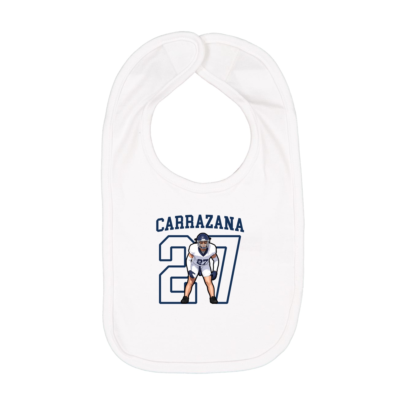 Infant Bib — Shirsey in White
