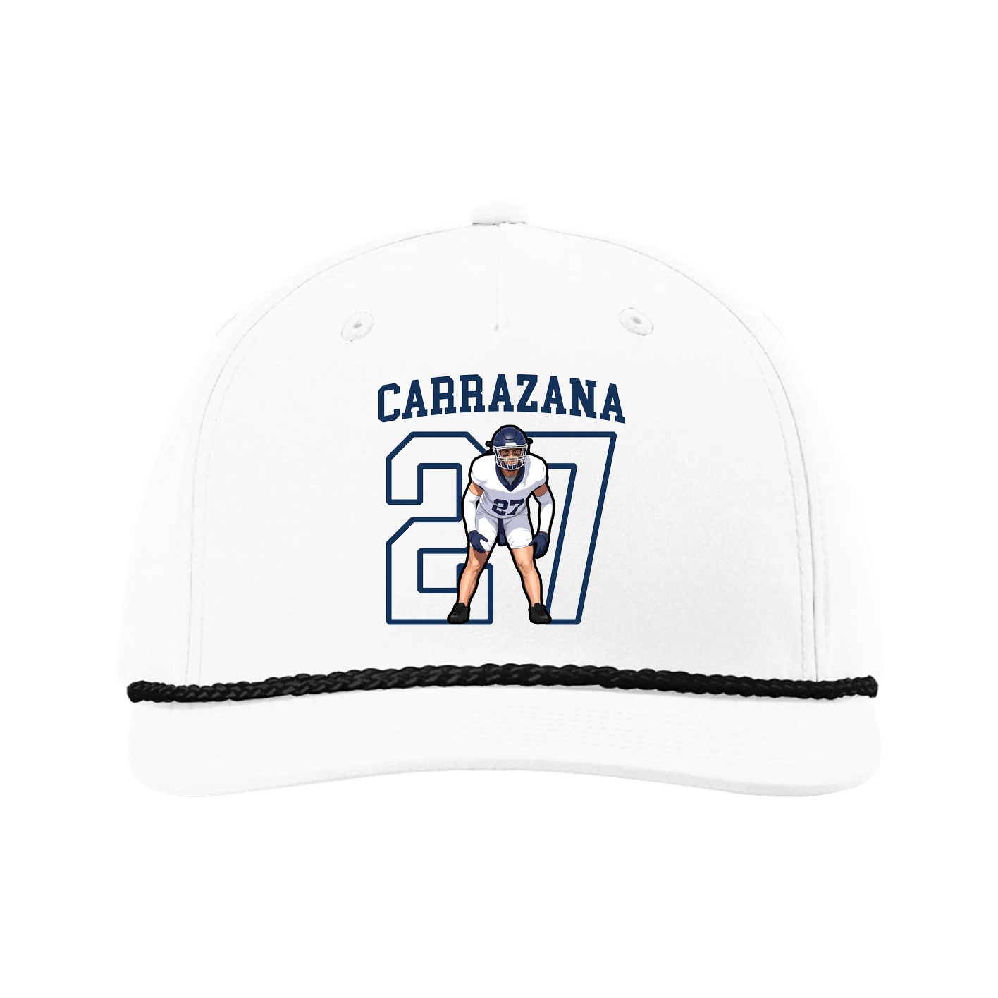 Five-Panel Classic Rope Cap — Shirsey in White