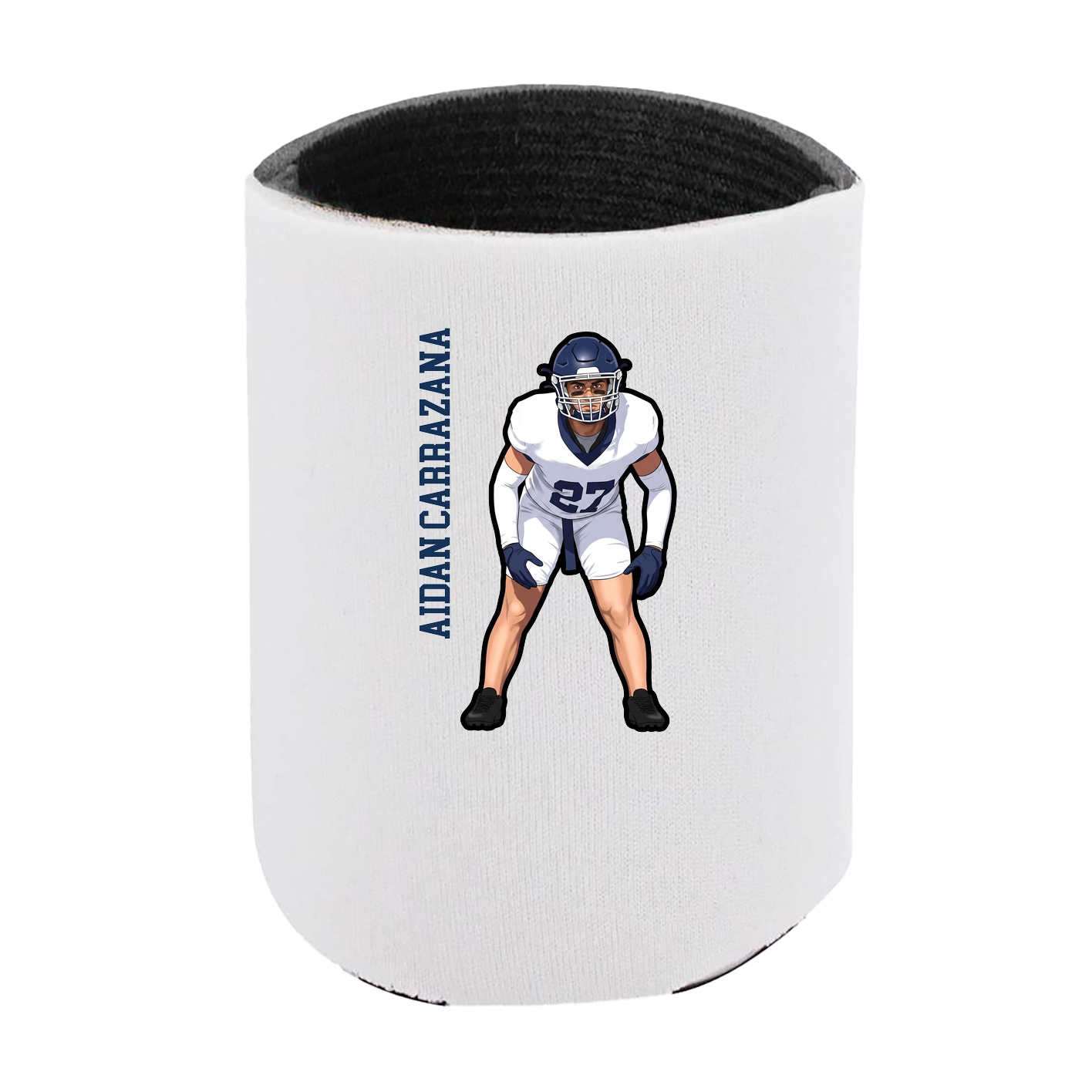 Can Holder — Name Vertical in White
