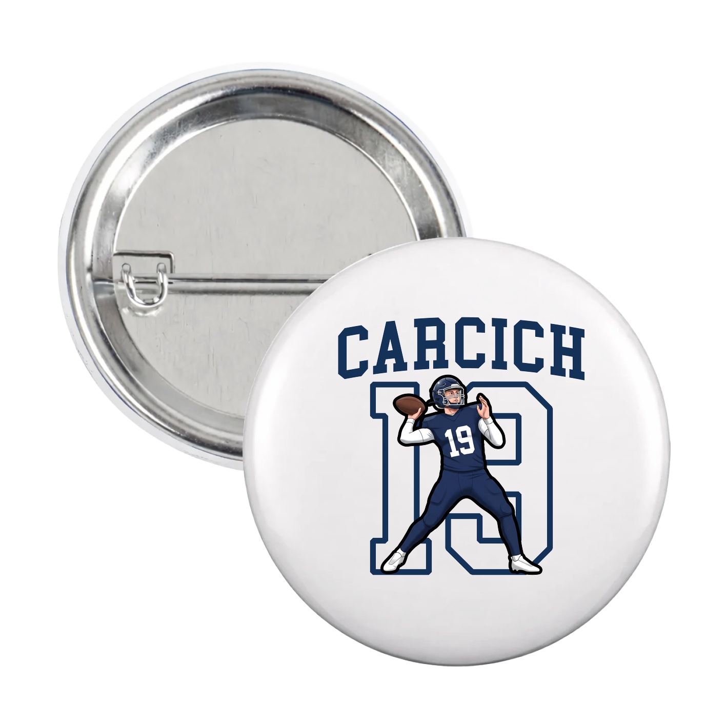 Game Day Button — Shirsey in White