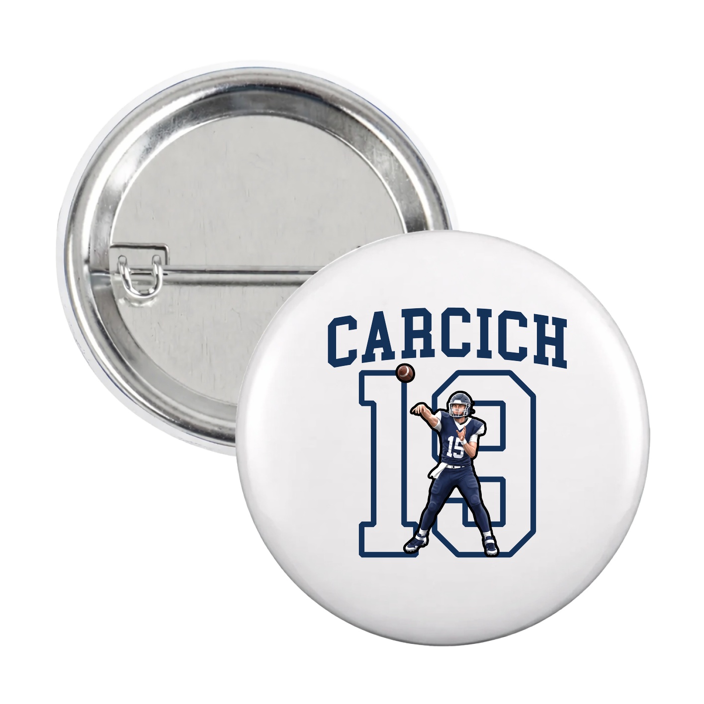 Game Day Button — Shirsey in White